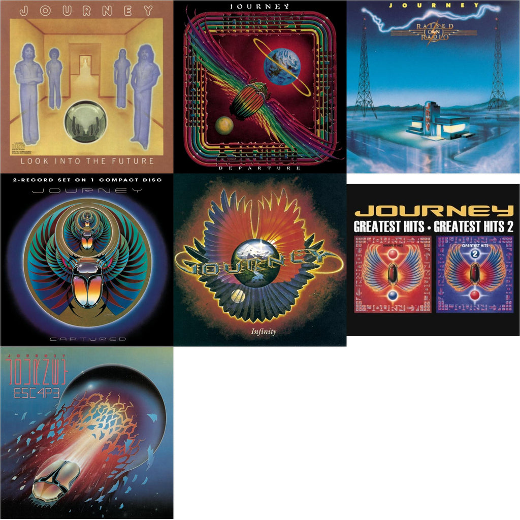 Look Into The Future & Departure & Raised On Radio & Captured & Infinity & Greatest Hits 1 & 2 & Escape