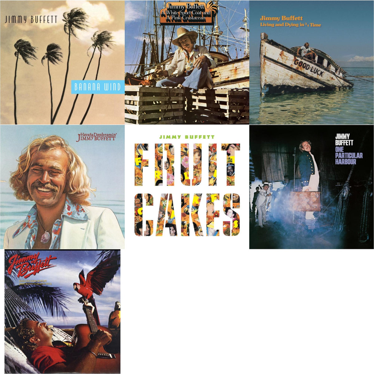 Fruitcakes (2LP) & Living & Dying In 3/4 Time & One Particular Harbour & Havana Daydreamin & White Sport Coat & A Pink Crustacean  & Banana Wind (2LP) & Songs You Know By Heart