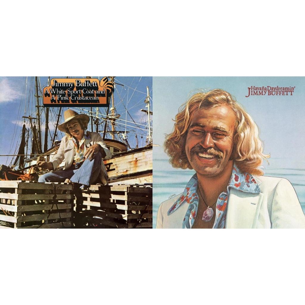 Jimmy Buffett - White Sport Coat & A Pink Crustacean  & Havana Daydreamin - LP Vinyl Bundle