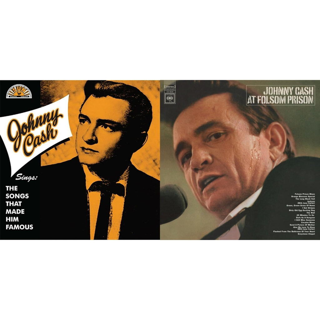Sings The Songs That Made Him Famous (Remastered 2023) (Tangerine LP Vinyl) & At Folsom Prison