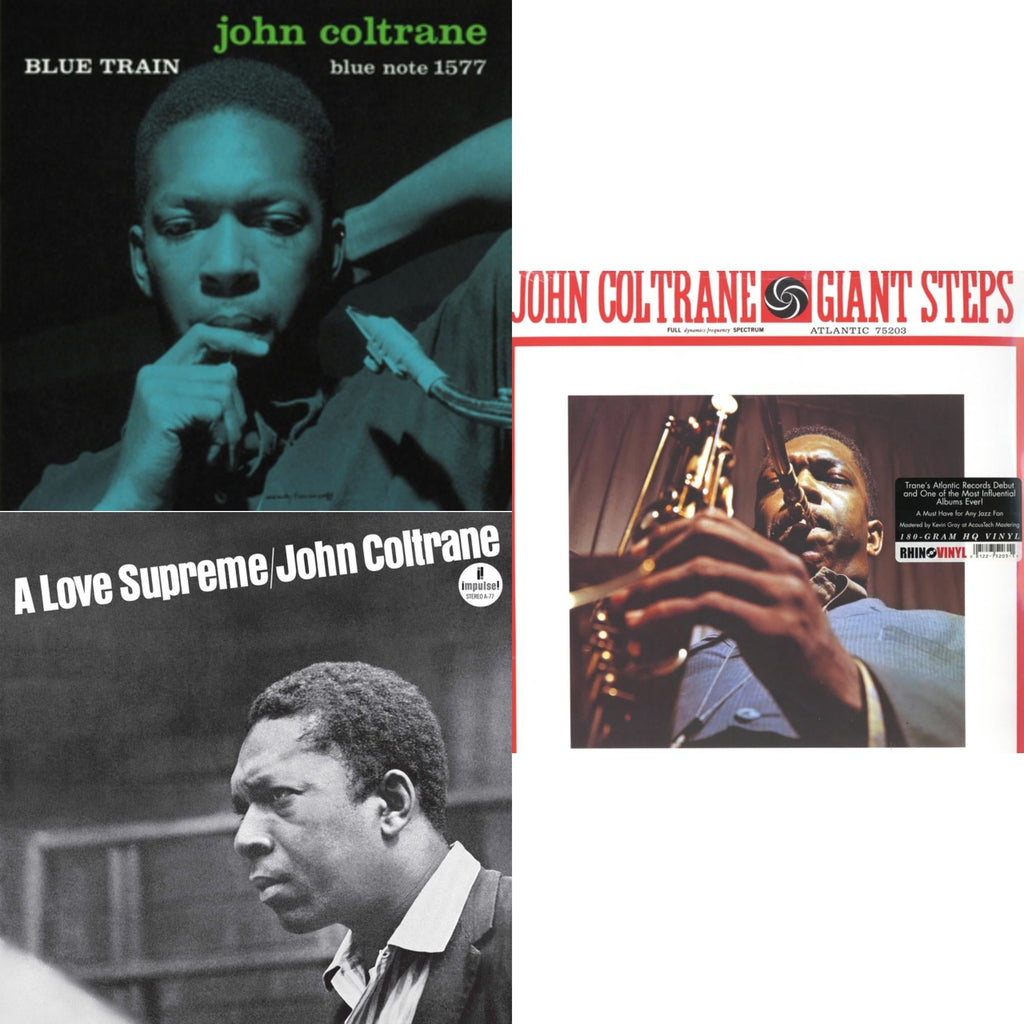 John Coltrane - Blue Train & Love Supreme (Black Swirls LP Vinyl) & Giant Steps