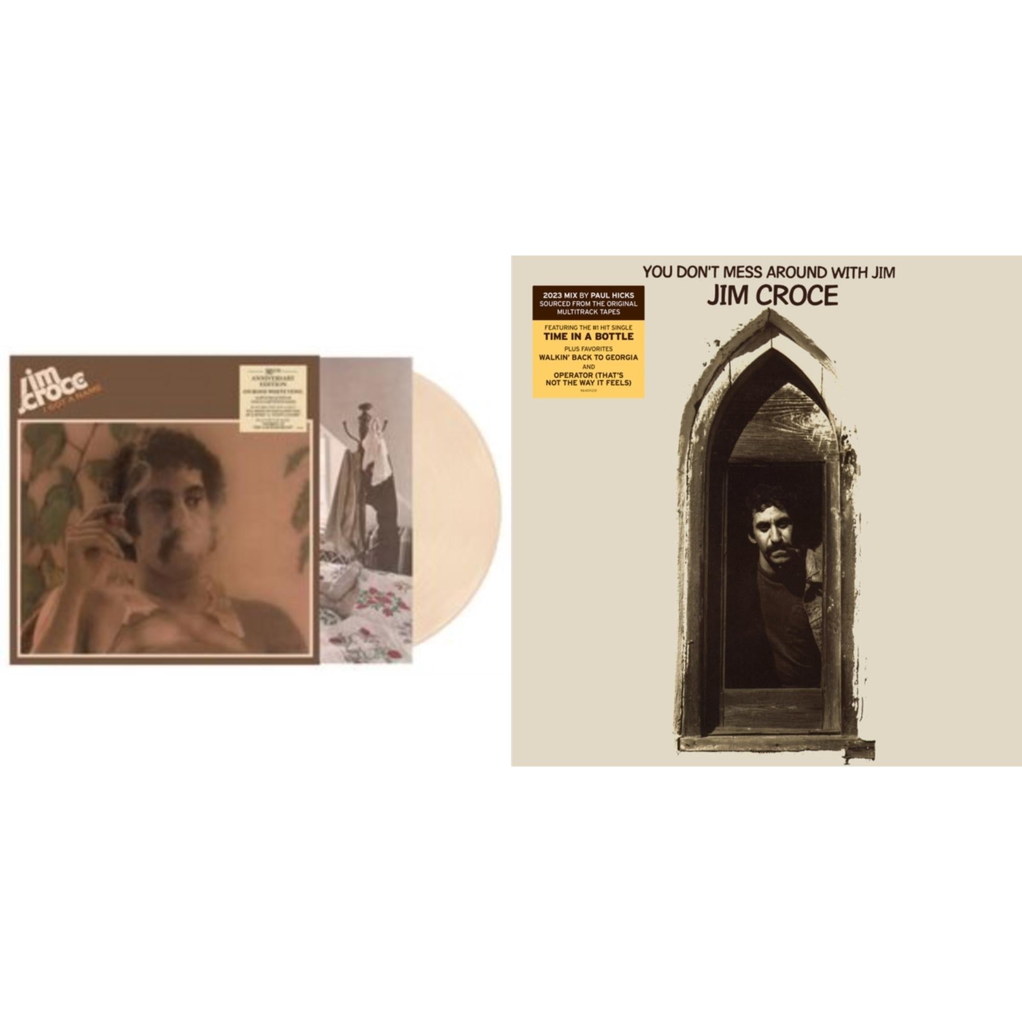 Jim Croce - I Got A Name (50Th Anniversary) & You Don't Mess Around With Jim (2023 Remix) - LP Vinyl Bundle