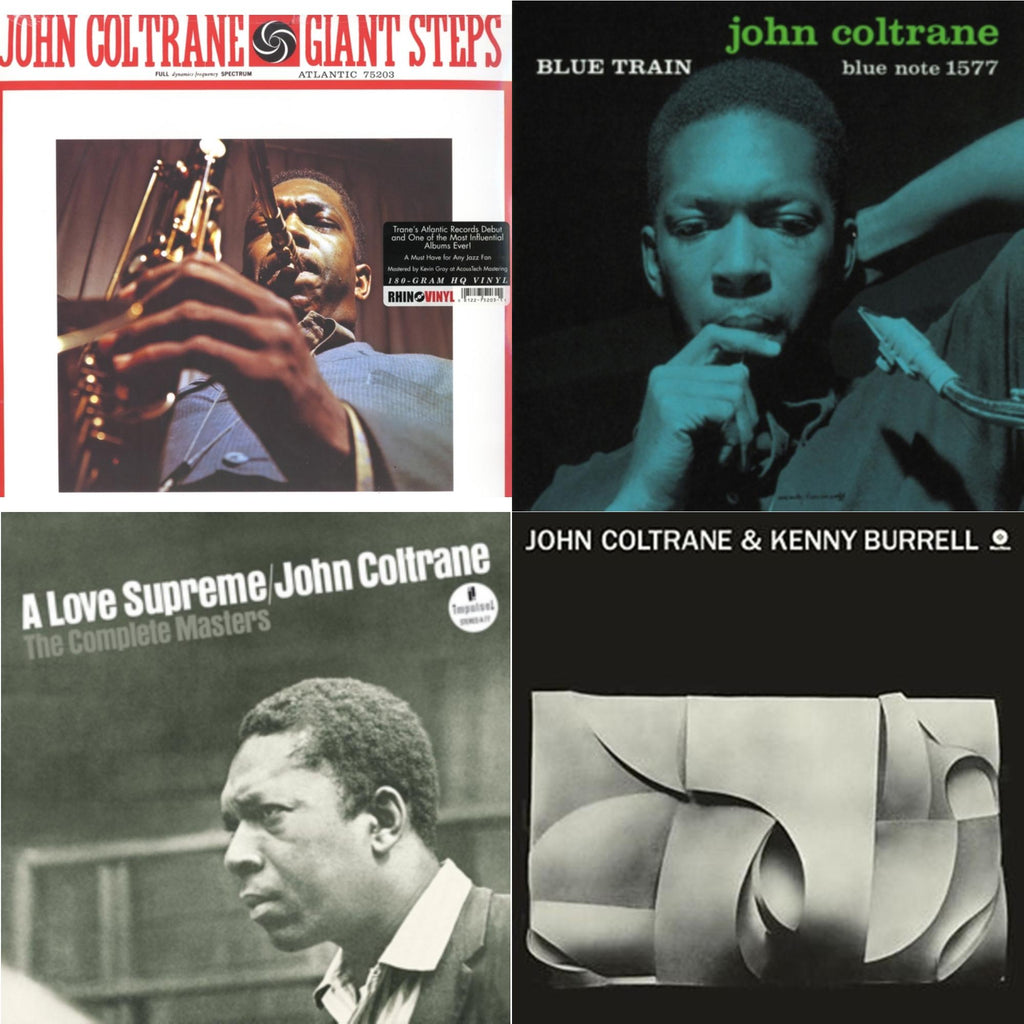 John Coltrane - Giant Steps & Blue Train & Love Supreme: Complete Masters & John Coltrane & Kenny Burrell - LP Vinyl Bundle