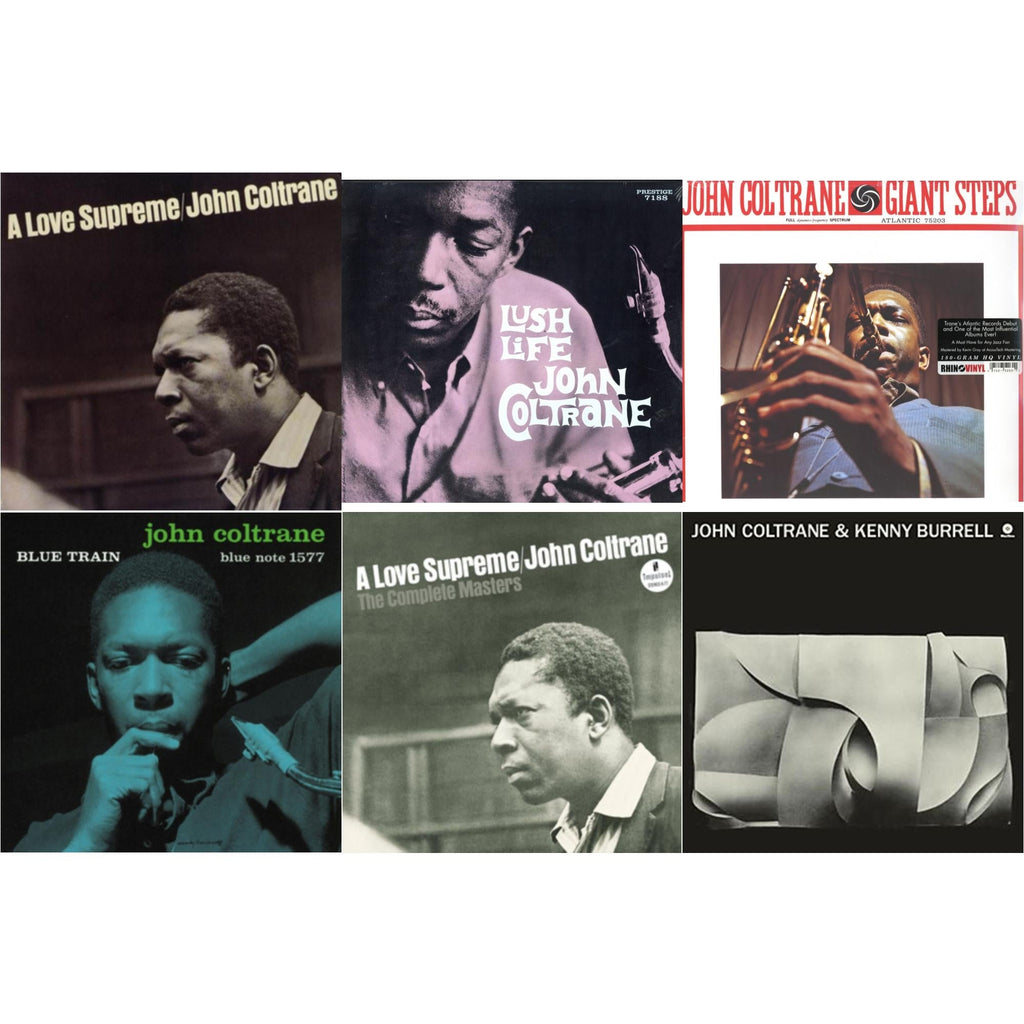 John Coltrane - Love Supreme & Lush Life & Giant Steps & Blue Train & Love Supreme: Complete Masters & John Coltrane & Kenny Burrell - LP Vinyl Bundle