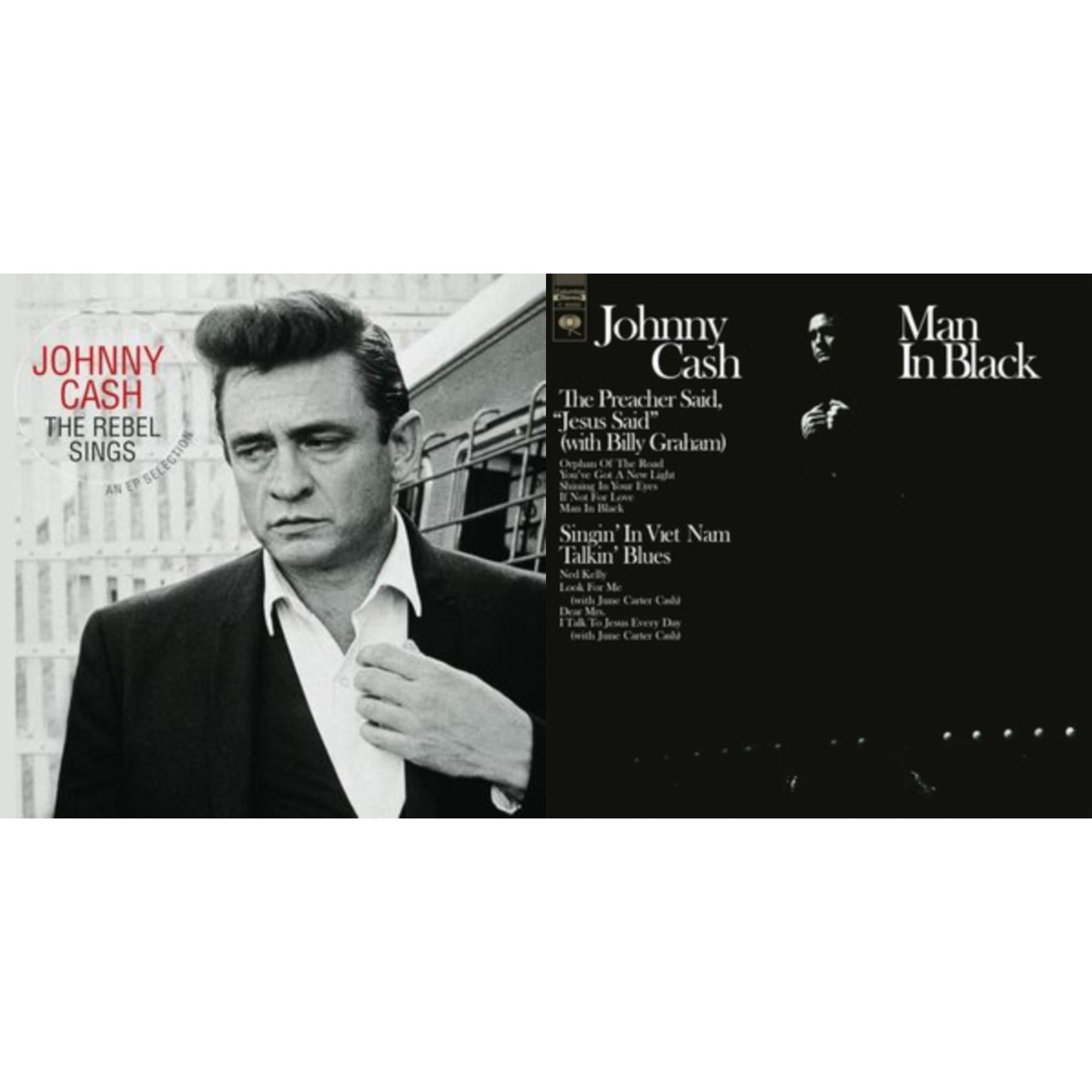 Rebel Sings (Crystal Clear & Solid Silver LP Vinyl) & Man In Black (White LP Vinyl)