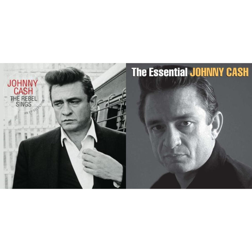 Rebel Sings (Crystal Clear & Solid Silver LP Vinyl) & Essential Johnny Cash