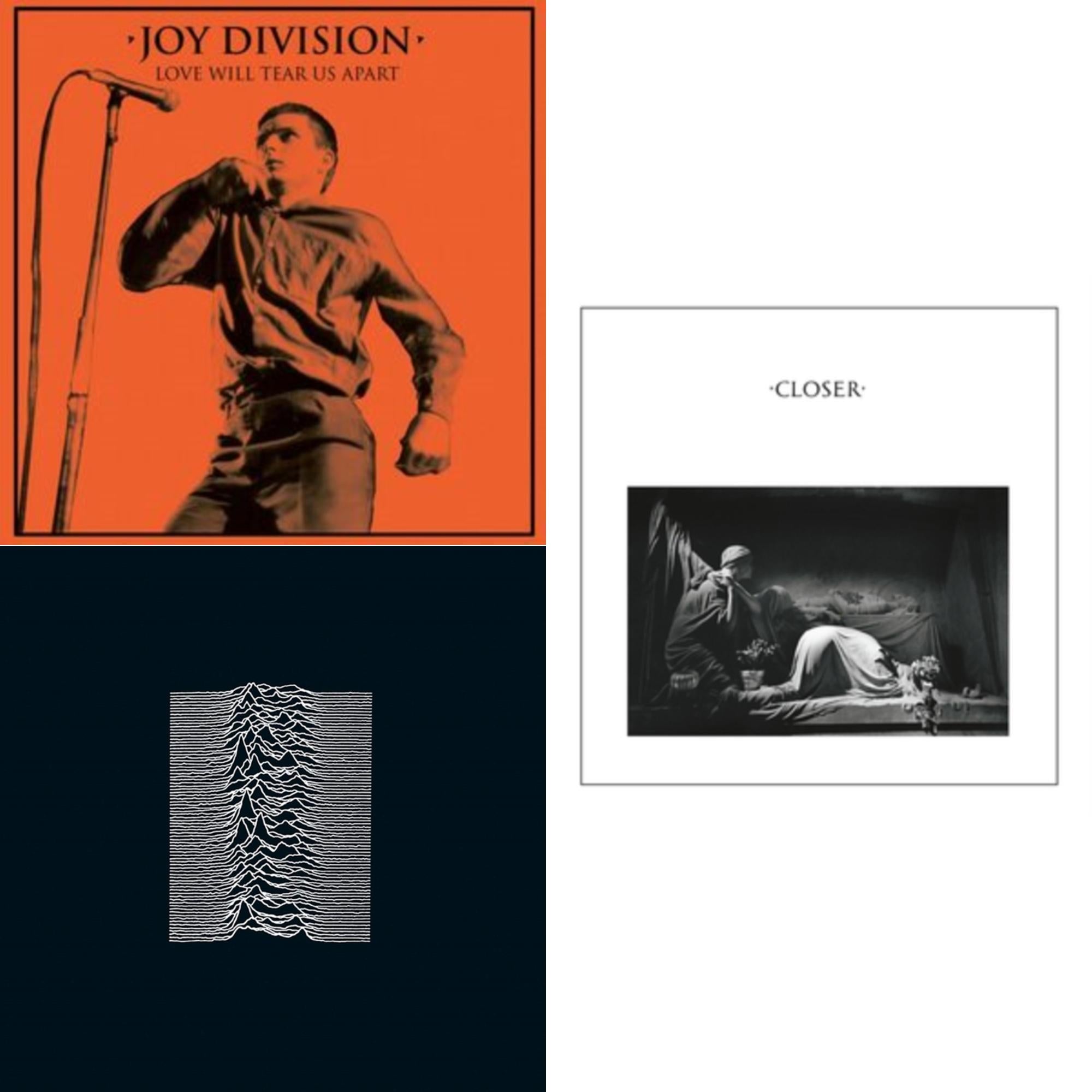 Unknown Pleasures & Closer  (180G) & Love Will Tear Us Apart (Orange/Black Splatter LP Vinyl)