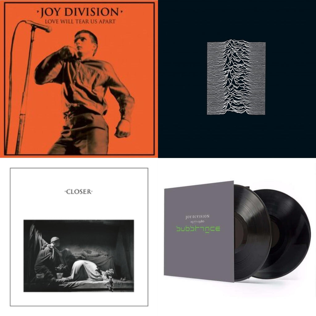 Unknown Pleasures & Closer  (180G) & Substance (2LP/180G) & Love Will Tear Us Apart (Orange/Black Splatter LP Vinyl)