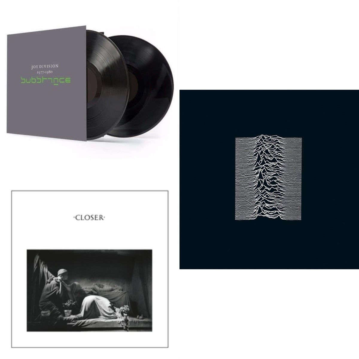 Joy Division - Substance (2LP/180G) & Closer  (180G) & Unknown Pleasures