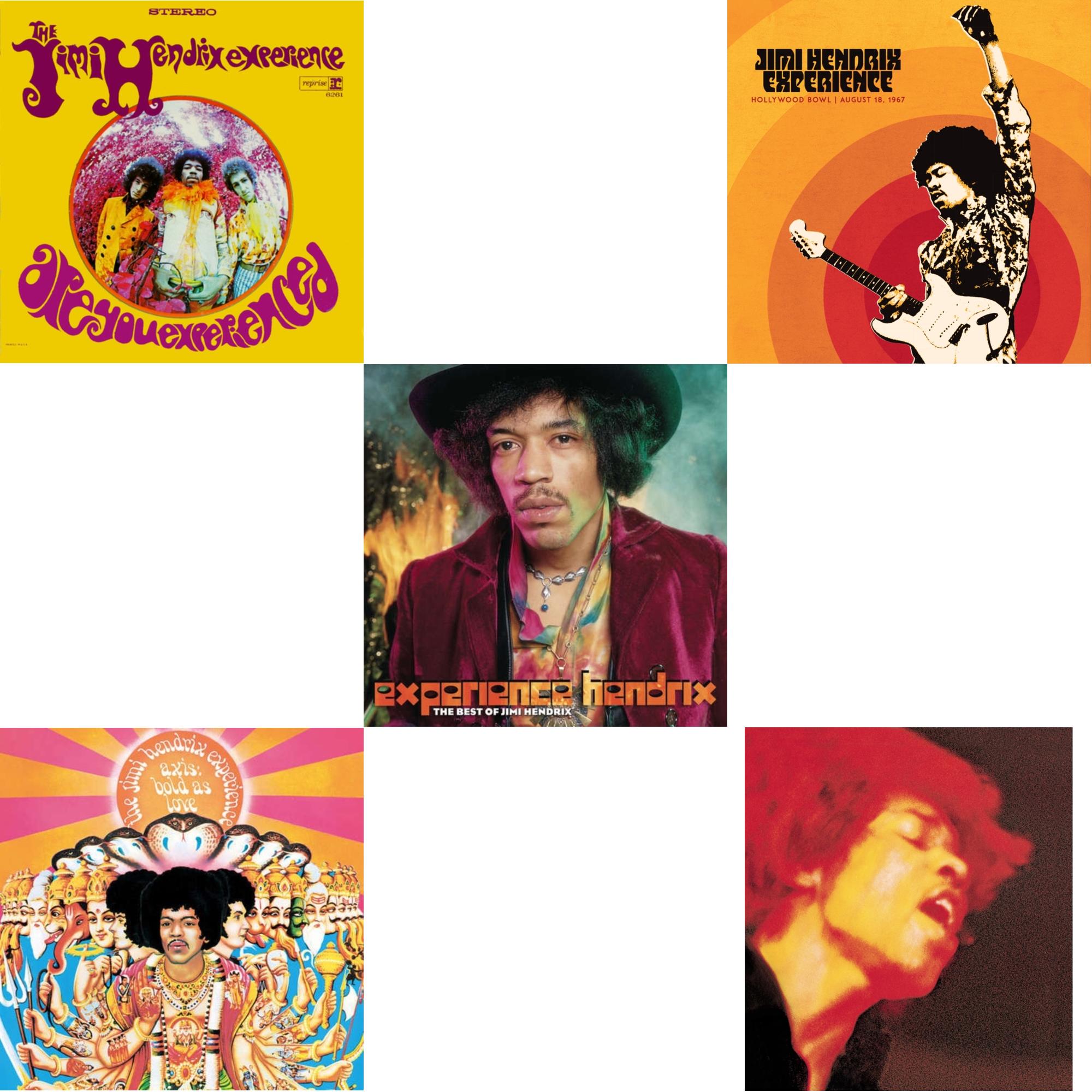 Jimi Hendrix Experience: Live At The Hollywood Bowl: August 18, 1967 & Electric Ladyland (180G) & Axis: Bold As Love (Mono) (180G) & Are You Experienced (180G) & Experience Hendrix: Best Of Jimi Hendrix (2LP/150G)
