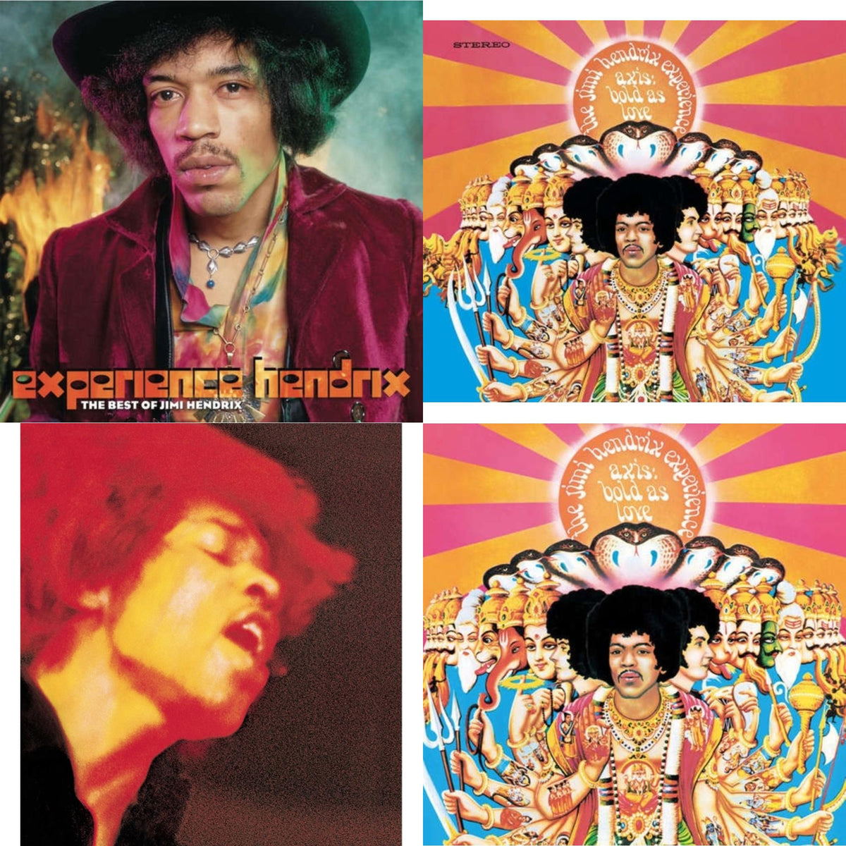 Jimi Experience Hendrix - Axis: Bold As Love (180G) & Electric Ladyland (180G) & Axis: Bold As Love (Mono) (180G) & Experience Hendrix: Best Of Jimi Hendrix (2LP/150G)