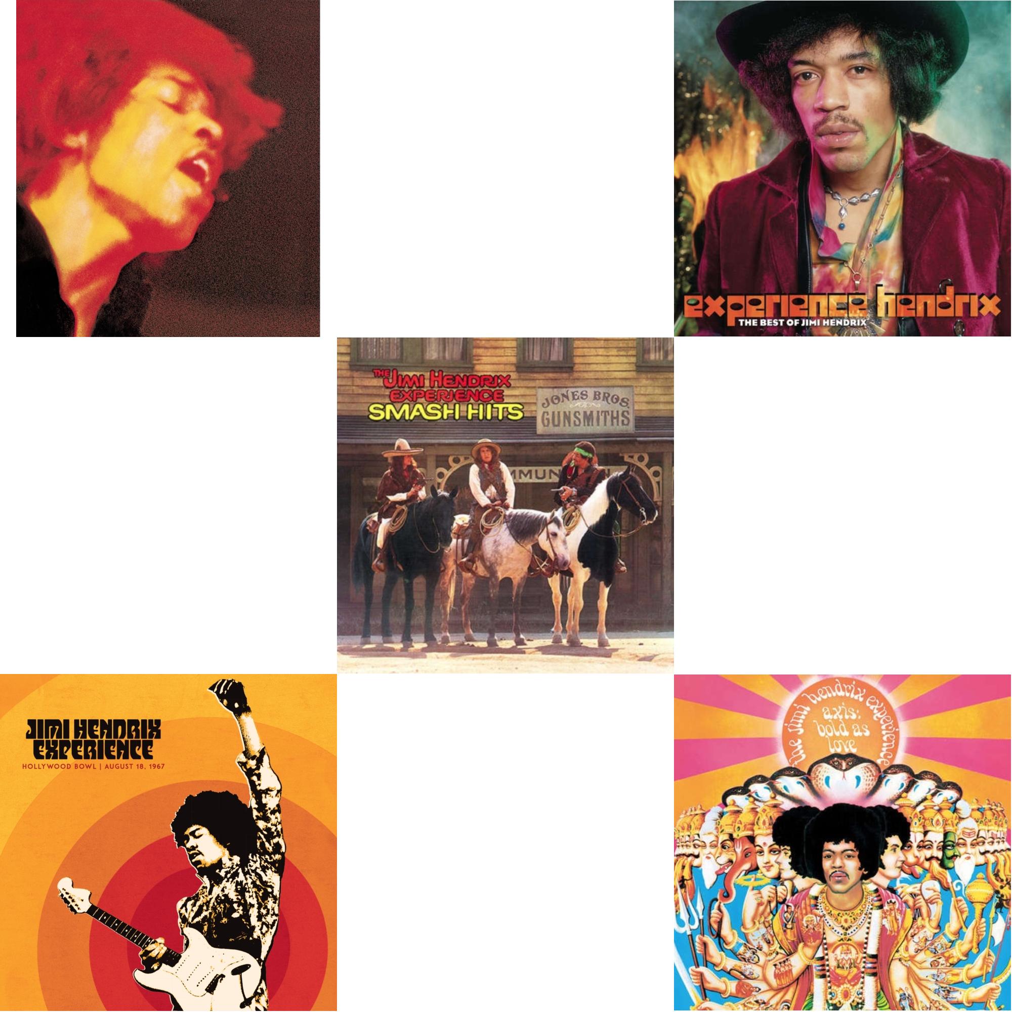 Jimi Hendrix Experience: Live At The Hollywood Bowl: August 18, 1967 & Electric Ladyland (180G) & Axis: Bold As Love (Mono) (180G) & Smash Hits (150G LP Vinyl/Original Poster Reproduction) & Experience Hendrix: Best Of Jimi Hendrix (2LP/150G)
