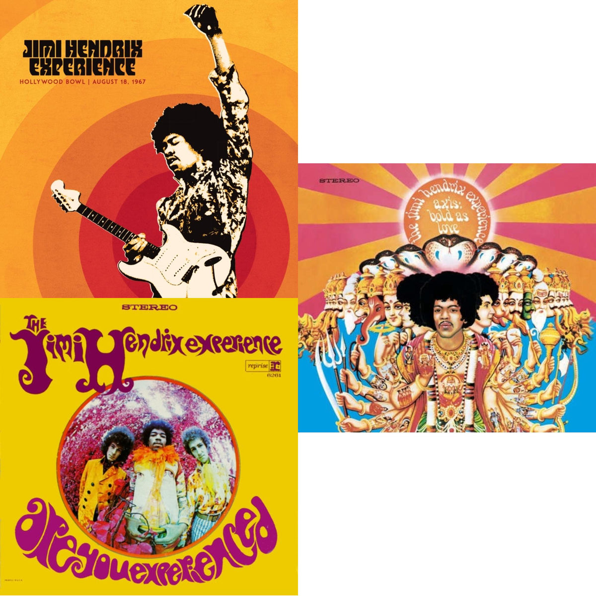 Jimi Hendrix Experience: Live At The Hollywood Bowl: August 18, 1967 & Axis: Bold As Love (180G) & Are You Experienced (180G)
