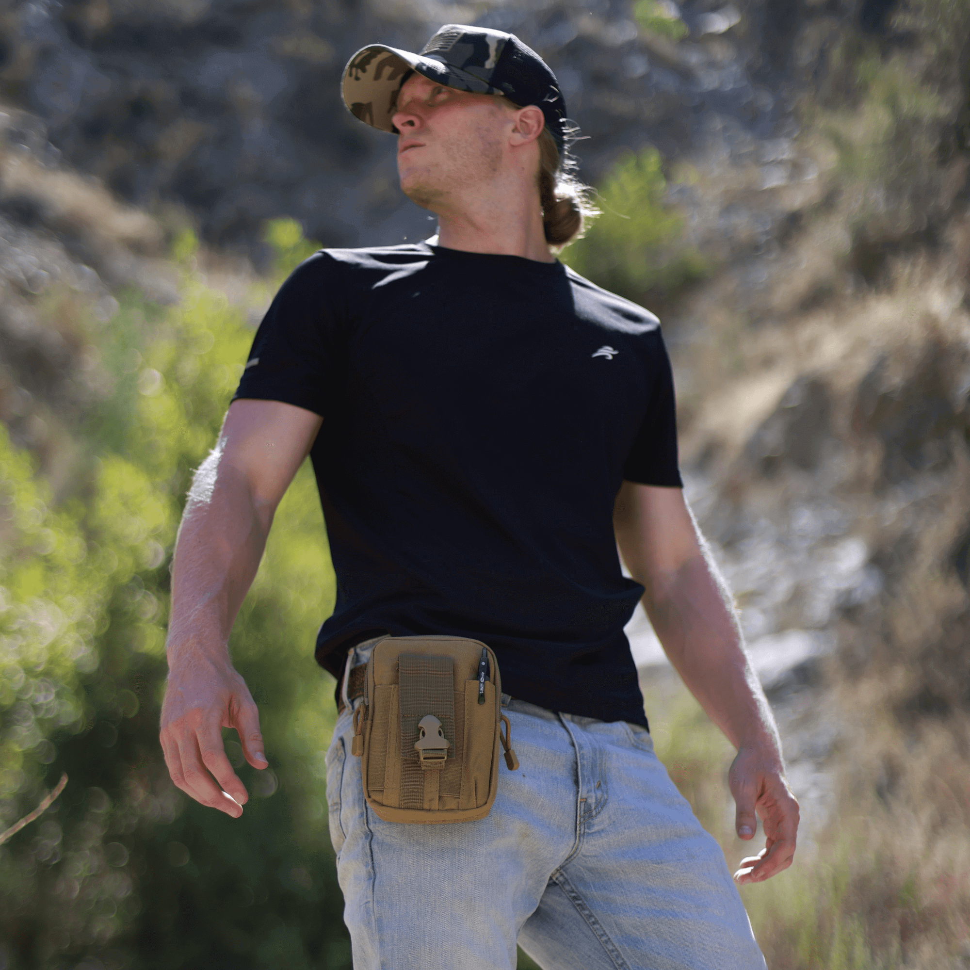 JupiterGear Tactical MOLLE Military Pouch Waist Bag for Hiking, Running and Outdoor Activities