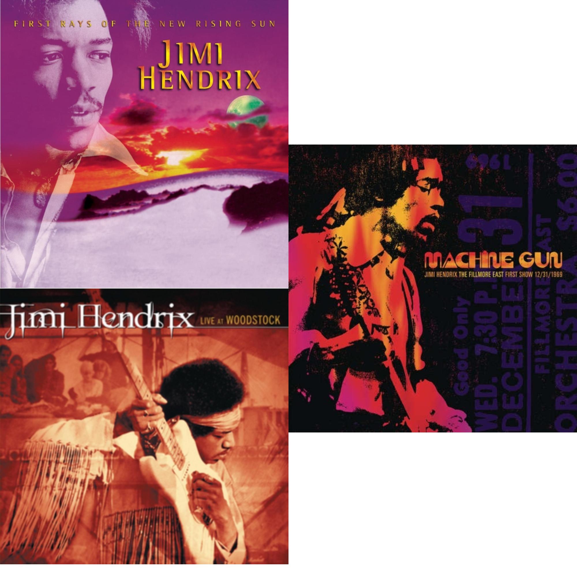 First Rays Of The New Rising Sun (2LP/150G) & Live At Woodstock & Machine Gun Jimi Hendrix The Fillmore East First Show 12/31/1969 (2LP/180G/Gatefold)
