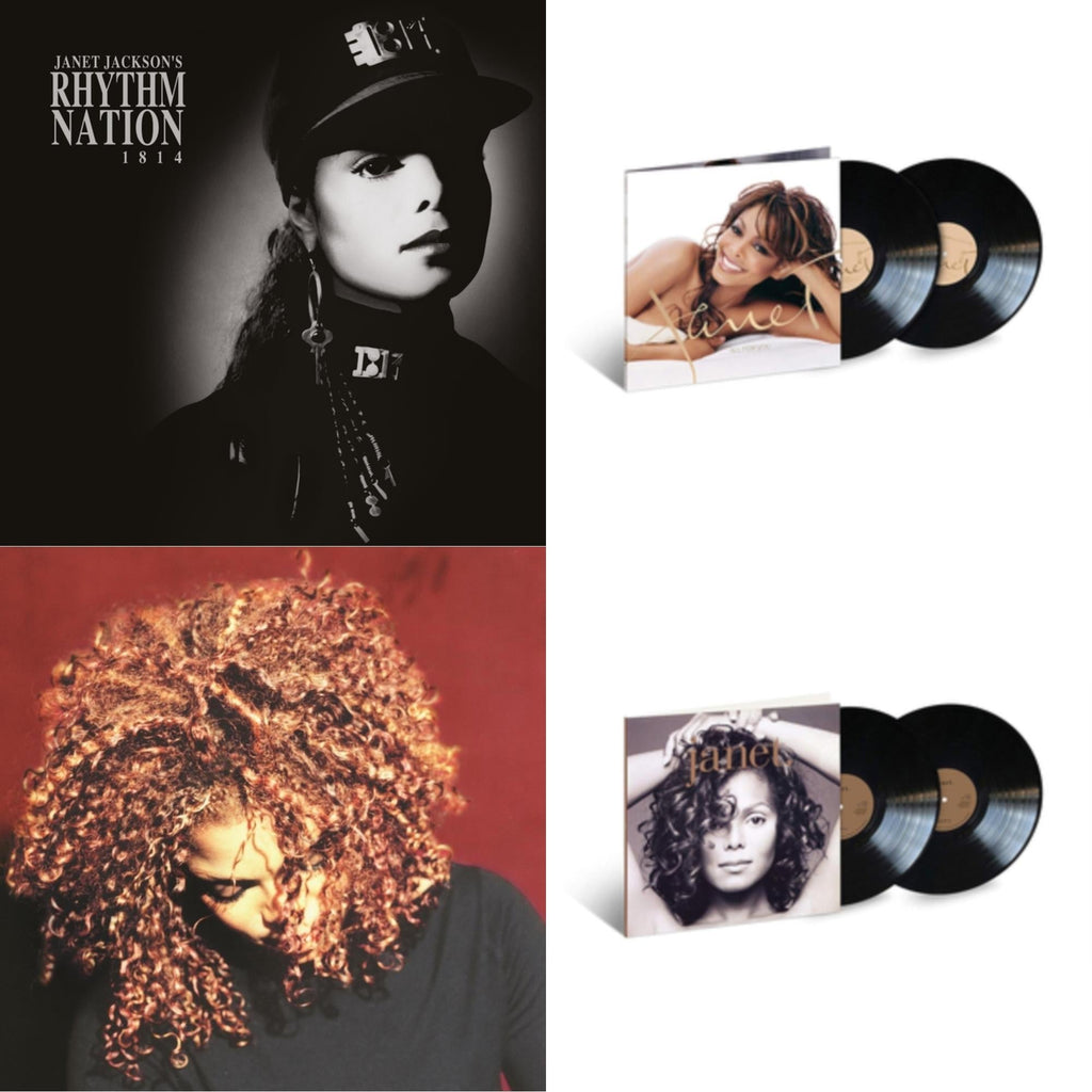 Janet Jackson's Rhythm Nation 1814 (2 LP) & All For You (2 LP) & Velvet Rope (2LP) & Janet. (2 LP)