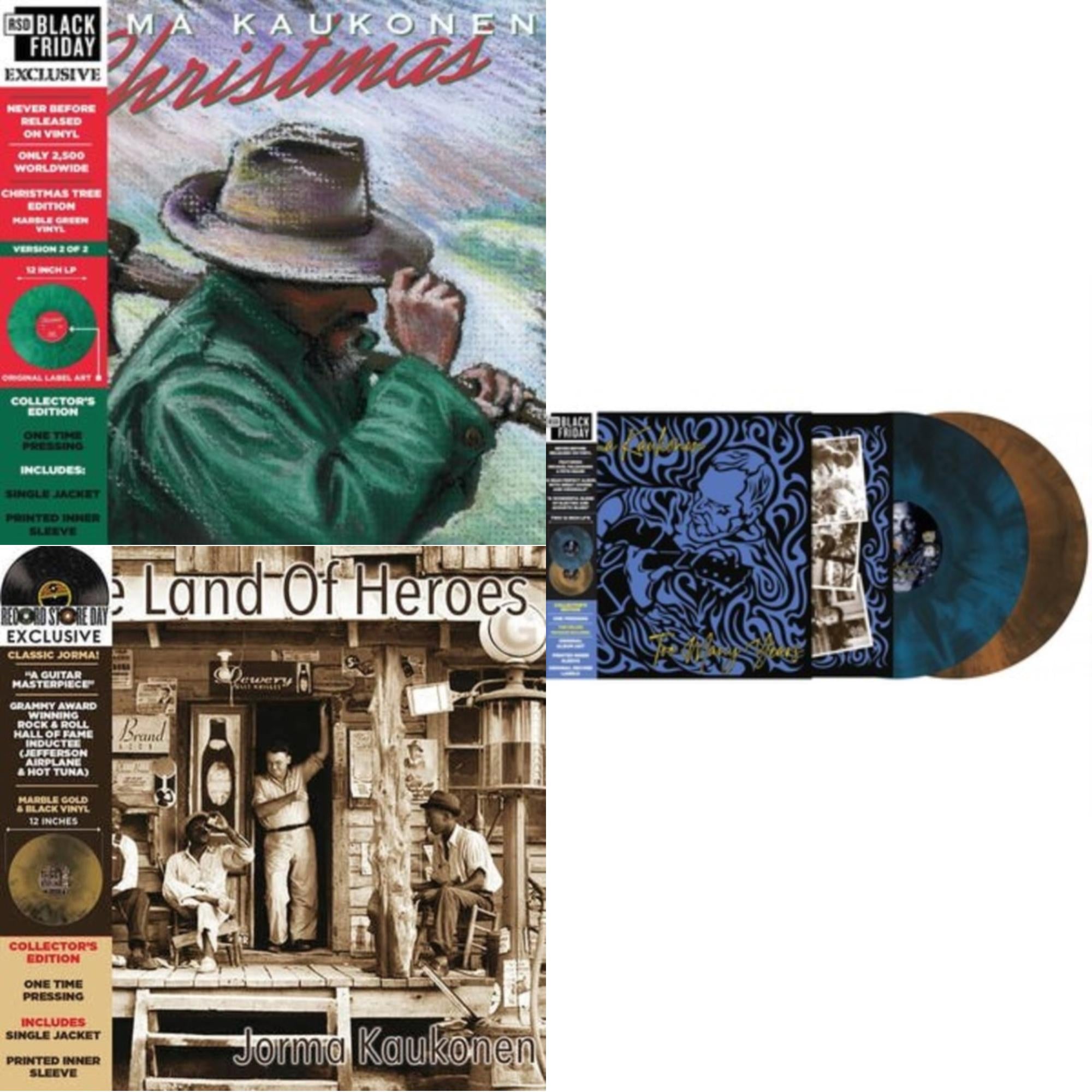 Christmas… (Christmas Tree Edition) & Land Of Heroes (Deluxe/Hazed Gold & Black LP Vinyl) & Too Many Years (Deluxe/1-Blue/Black/2-Brown/Black Smoke LP Vinyl) (Rsd)