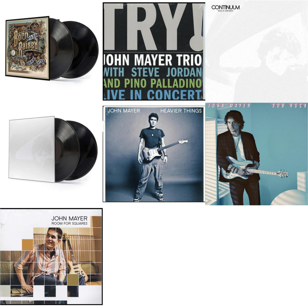 John Mayer - Sob Rock (180G) & Room For Squares & Try: Live In Concert & Born & Raised (2LP/CD/180G/Gatefold) & Continuum (2LP/180G/Revised Standard Package) & Continuum (180G) & Heavier Things (180G)