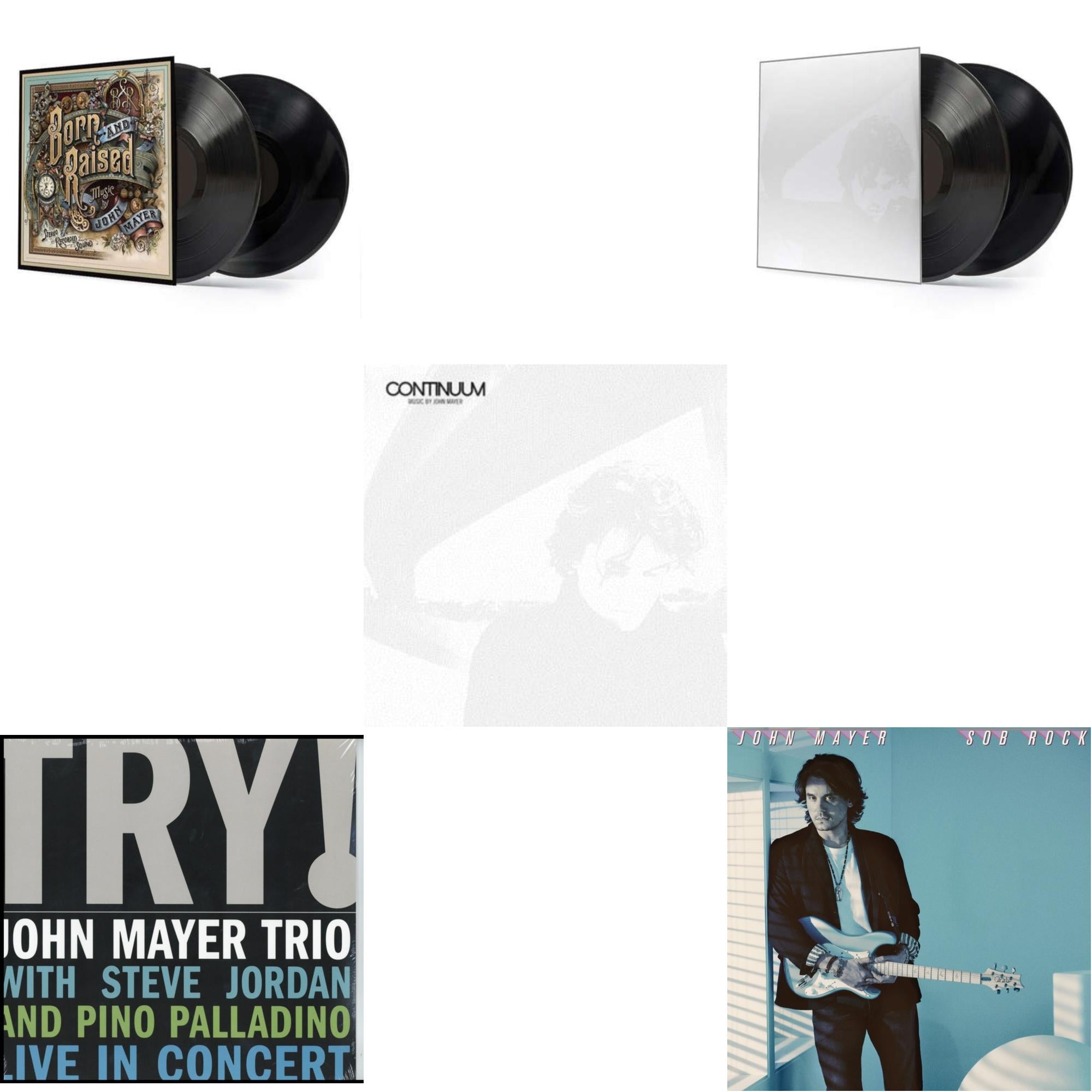 John Mayer - Sob Rock (180G) & Try: Live In Concert & Born & Raised (2LP/CD/180G/Gatefold) & Continuum (2LP/180G/Revised Standard Package) & Continuum (180G)