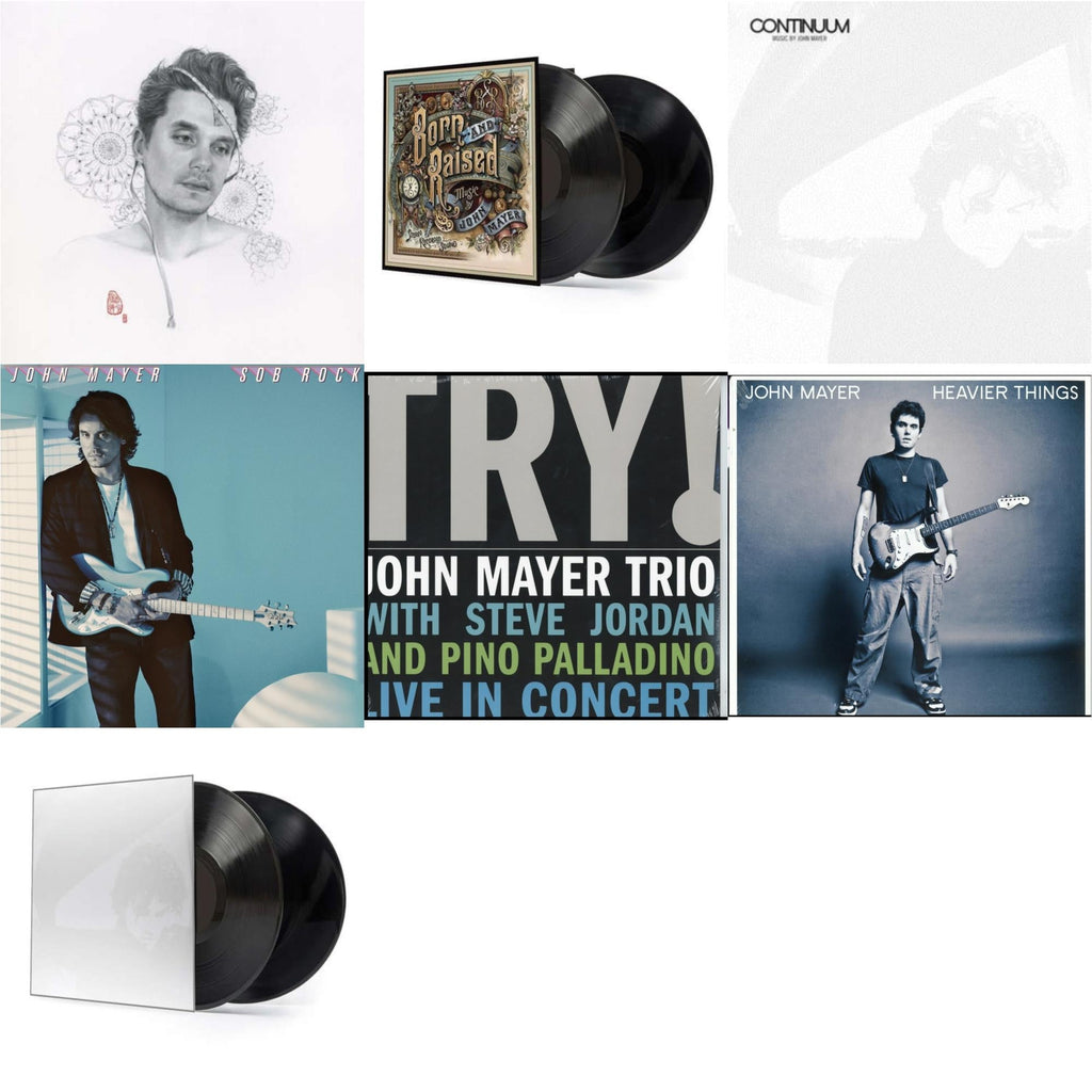 John Mayer - Sob Rock (180G) & Try: Live In Concert & Born & Raised (2LP/CD/180G/Gatefold) & Continuum (2LP/180G/Revised Standard Package) & Continuum (180G) & Heavier Things (180G) & Search For Everything (2LP/180G/Dl Code)