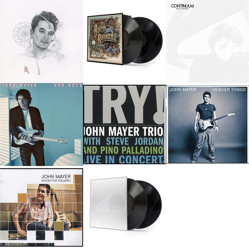 John Mayer - Sob Rock (180G) & Room For Squares & Try: Live In Concert & Born & Raised (2LP/CD/180G/Gatefold) & Continuum (2LP/180G/Revised Standard Package) & Continuum (180G) & Heavier Things (180G) & Search For Everything (2LP/180G/Dl Code)