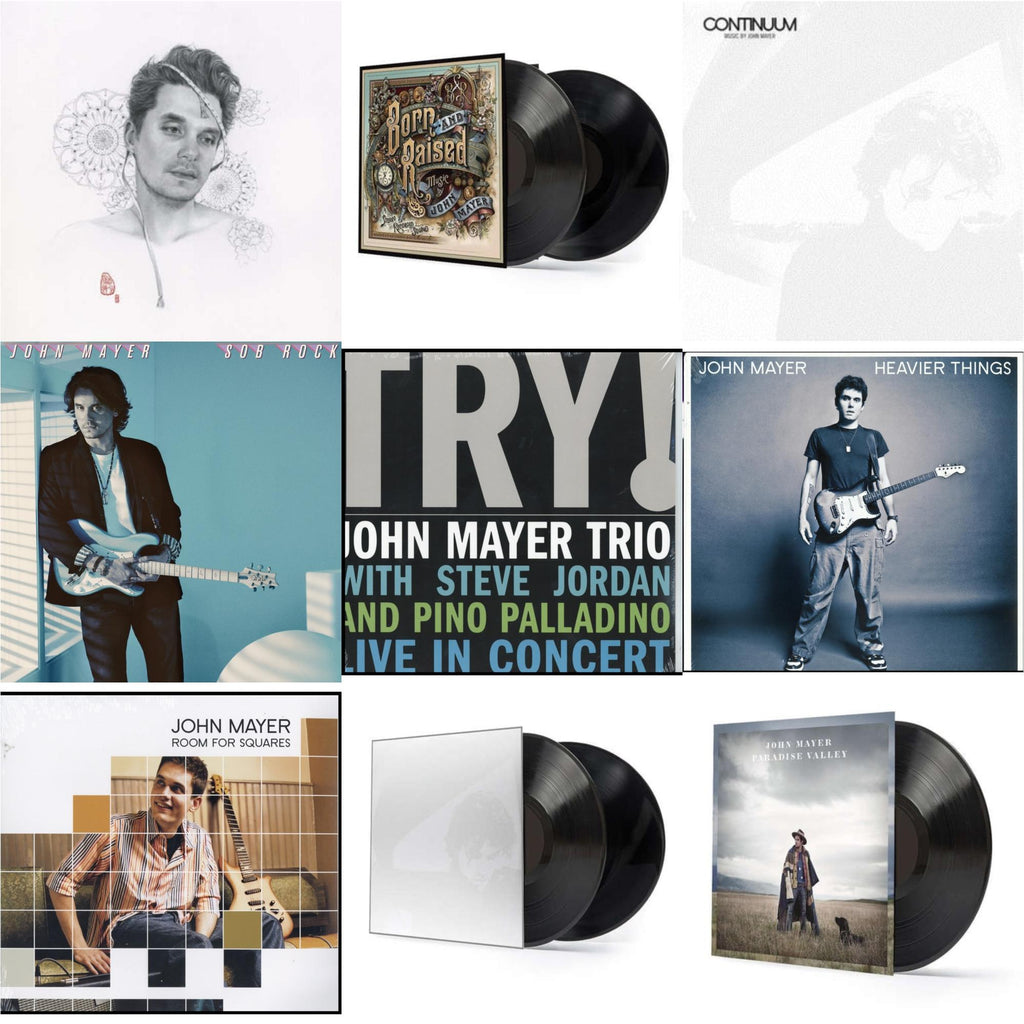John Mayer - Sob Rock (180G) & Room For Squares & Try: Live In Concert & Born & Raised (2LP/CD/180G/Gatefold) & Continuum (2LP/180G/Revised Standard Package) & Continuum (180G) & Heavier Things (180G) & Paradise Valley (LP/CD/180G) & Search For