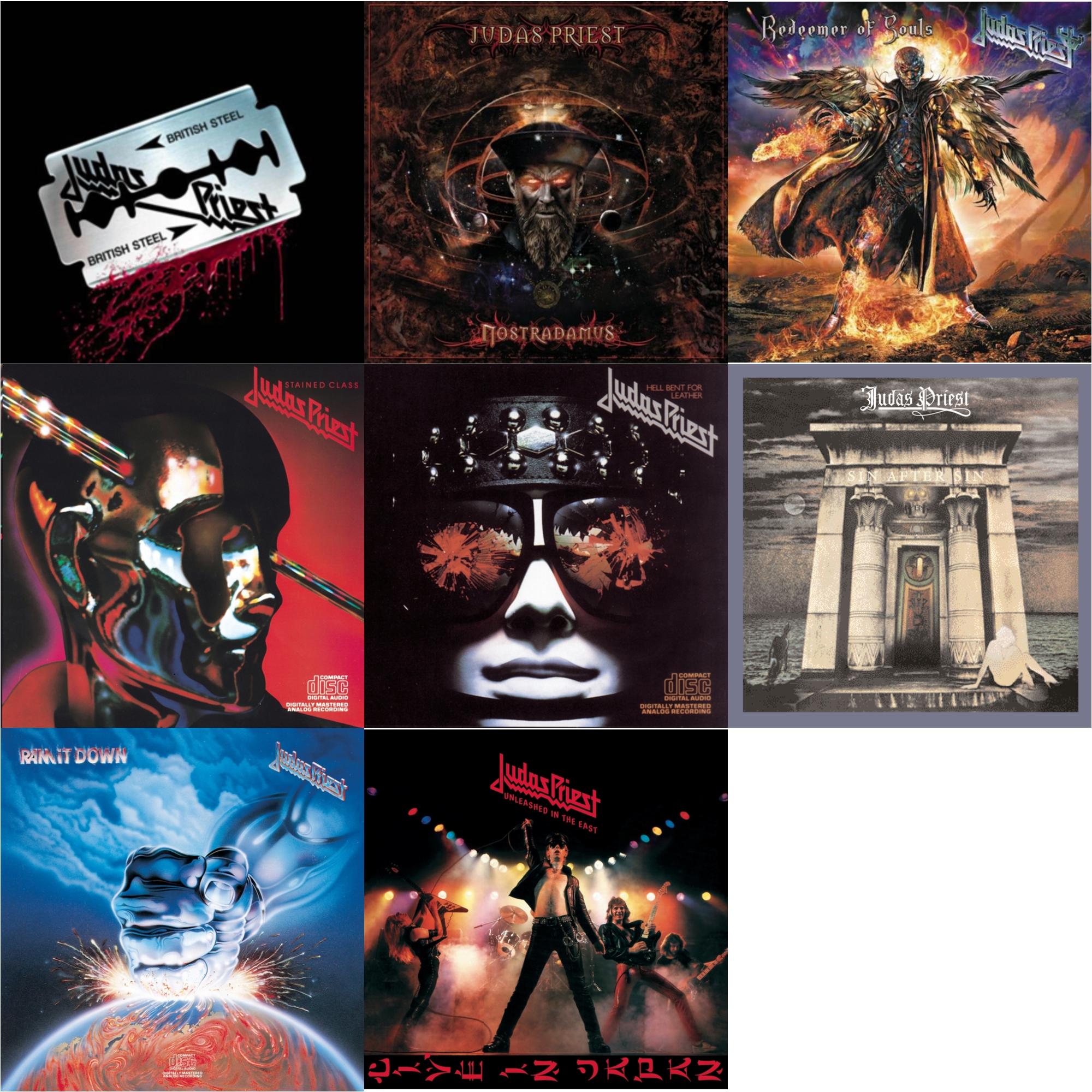Nostradamus & British Steel (30Th Anniversary Legacy Edition) & Ram It Down & Stained Class & Hell Bent For Leather & Sin After Sin & Unleashed In The East & Redeemer Of Souls