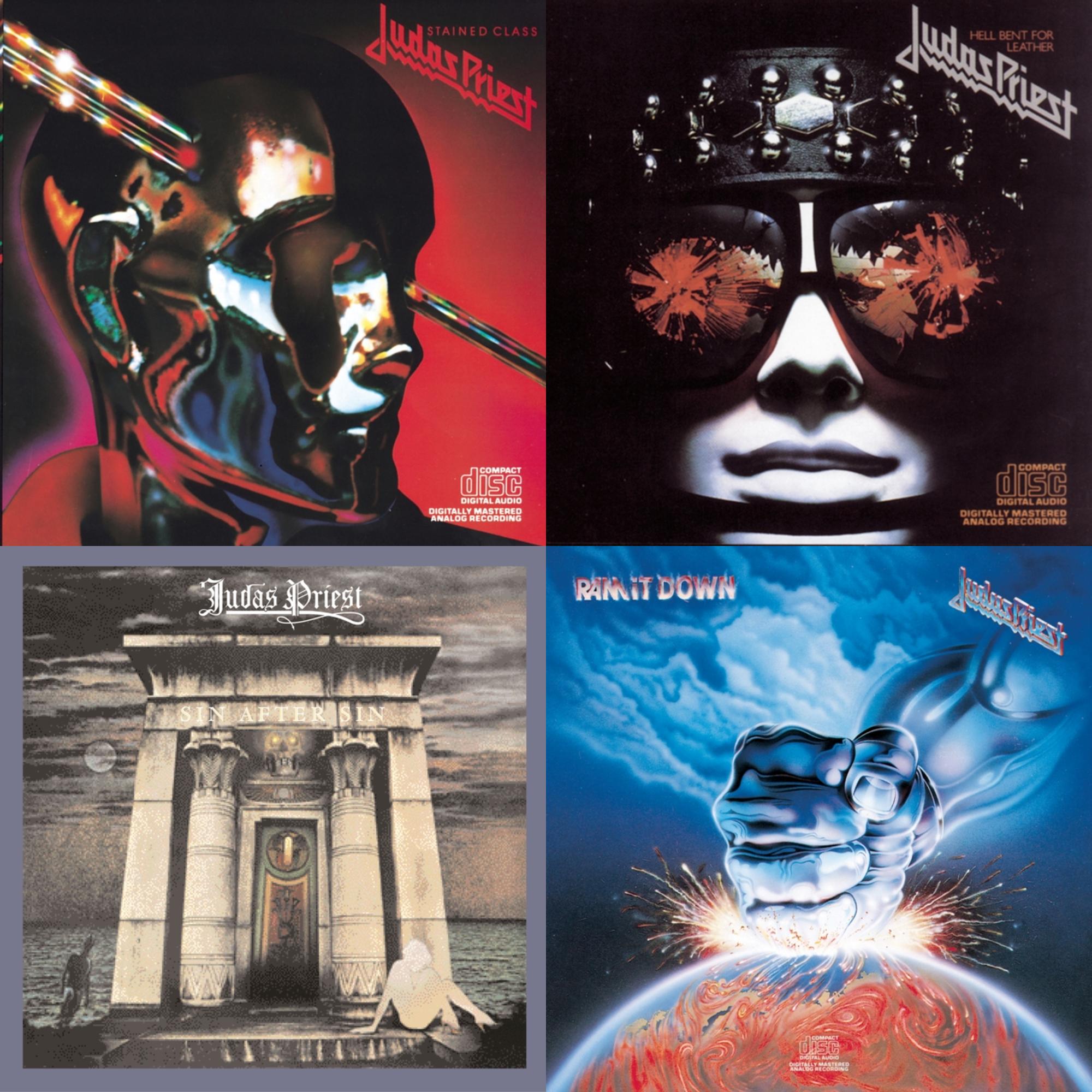Judas Priest - Stained Class & Hell Bent For Leather & Sin After Sin & Ram It Down - CD Bundle