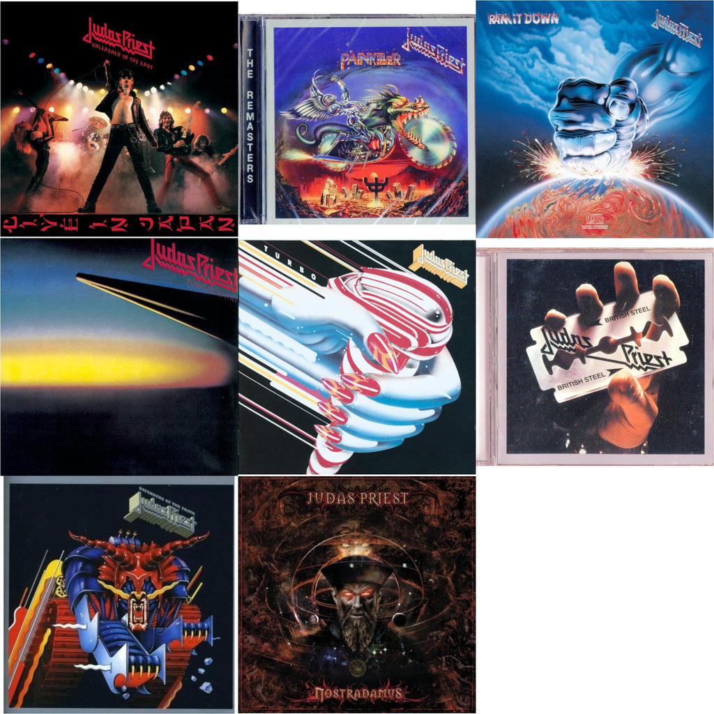 Defenders Of The Faith & British Steel & Painkiller & Nostradamus & Ram It Down & Turbo & Point Of Entry & Unleashed In The East