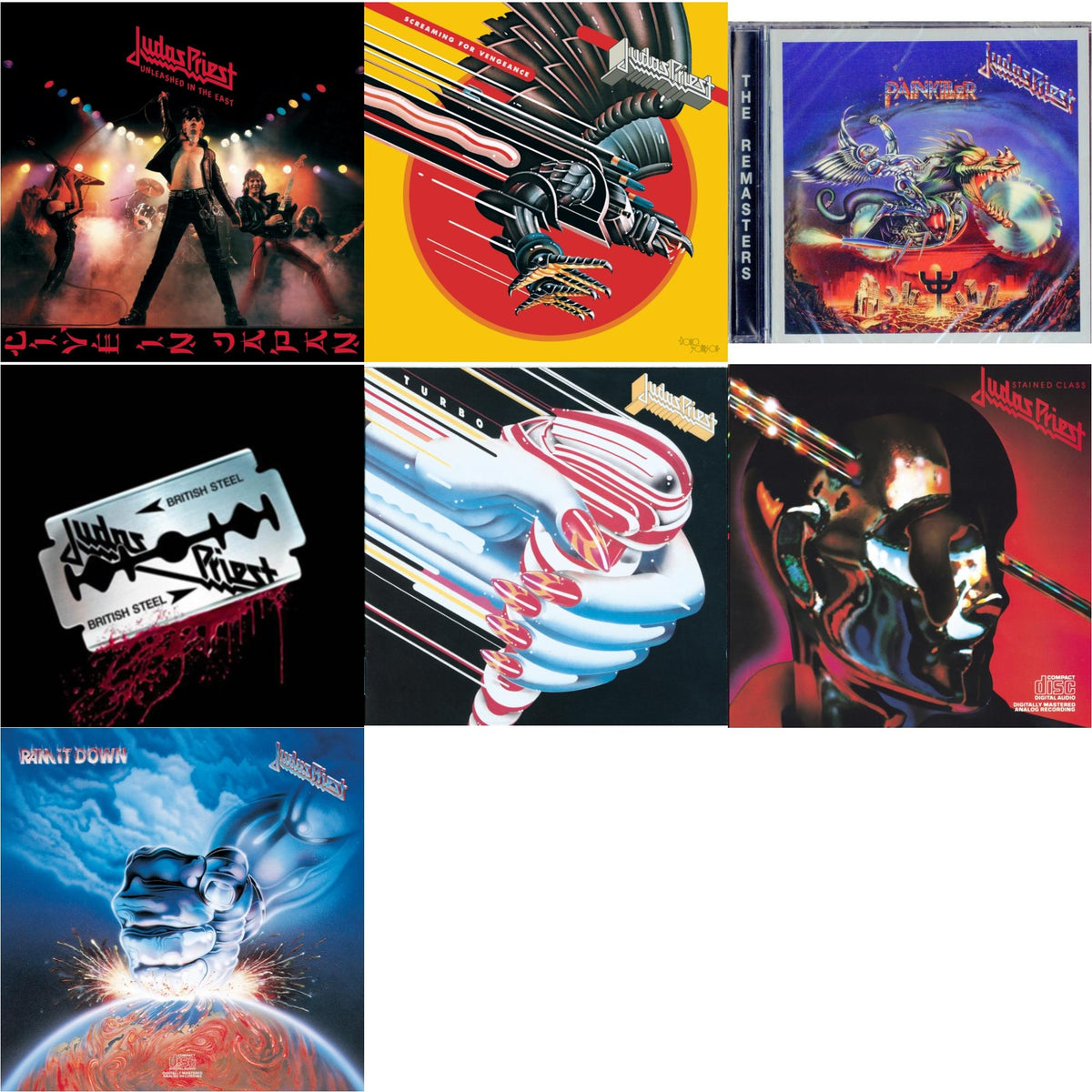 Painkiller & British Steel (30Th Anniversary Legacy Edition) & Ram It Down & Stained Class & Turbo & Screaming For Vengeance & Unleashed In The East