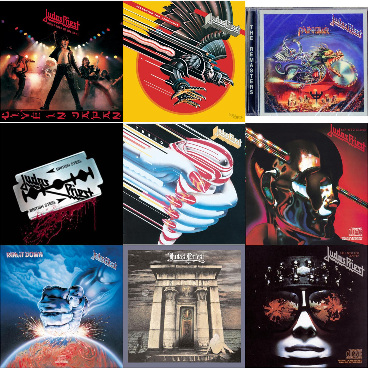 Painkiller & British Steel (30Th Anniversary Legacy Edition) & Ram It Down & Stained Class & Turbo & Hell Bent For Leather & Screaming For Vengeance & Sin After Sin & Unleashed In The East