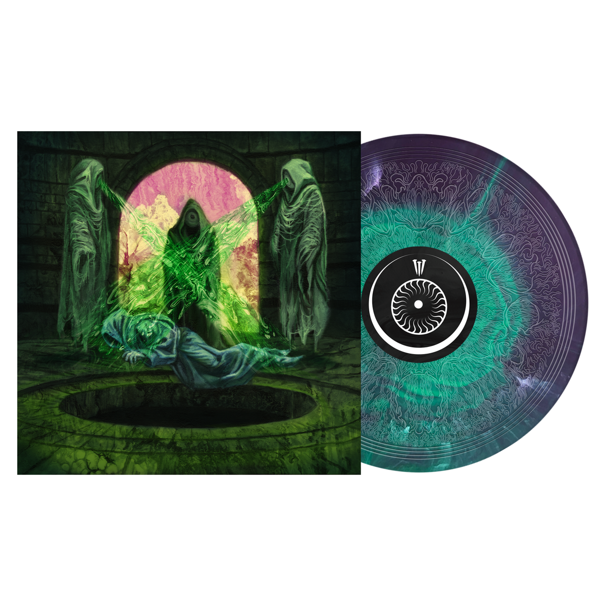Jay Weinberg - Drone Operator/Sandstone 12-Inch (Exclusive - Limited to 250, Green & Purple Starburst with Etched B-Side Vinyl) Vinyl Record