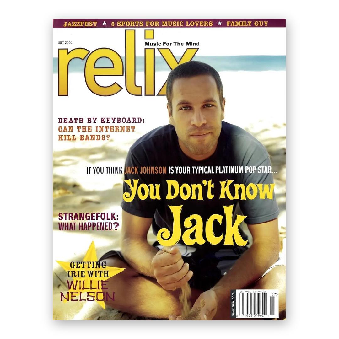 Jack Johnson - July 2005 Relix Issue Magazine