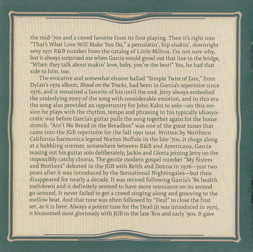 Jerry Garcia – GarciaLive Vol. 11: November 11th, 1993 Providence Civic Center (2-CD) Music CD