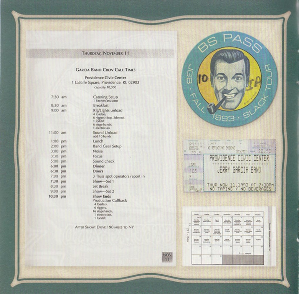 Jerry Garcia – GarciaLive Vol. 11: November 11th, 1993 Providence Civic Center (2-CD) Music CD