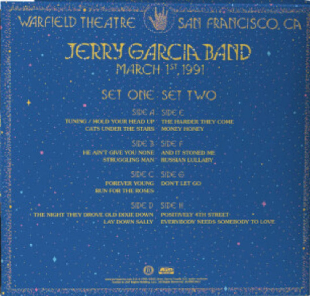 Jerry Garcia – Live At The Warfield: March 1st, 1991 (4-LP Vinyl) Vinyl Record
