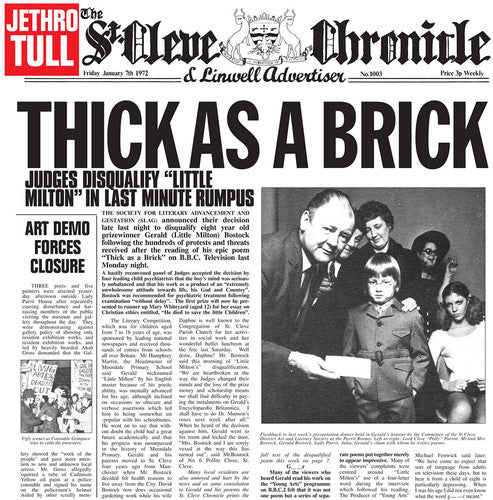 Jethro Tull – Thick As A Brick (LP Vinyl) Vinyl Record