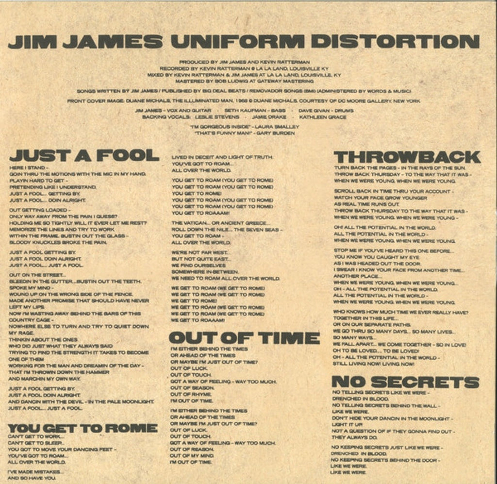 Jim James – Uniform Distortion (LP Vinyl) Vinyl Record
