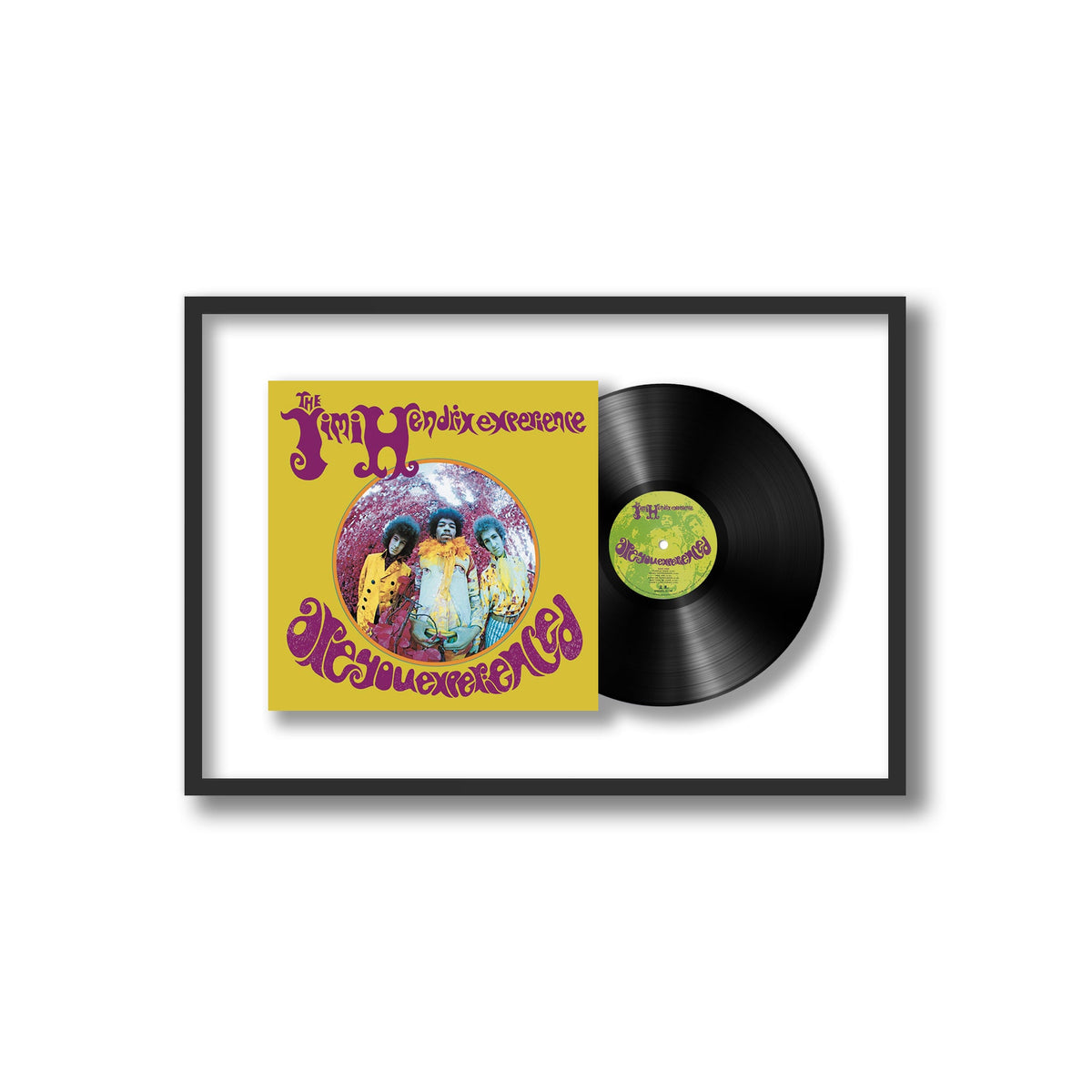 Jimi Hendrix - Are You Experienced - Framed Vinyl Record