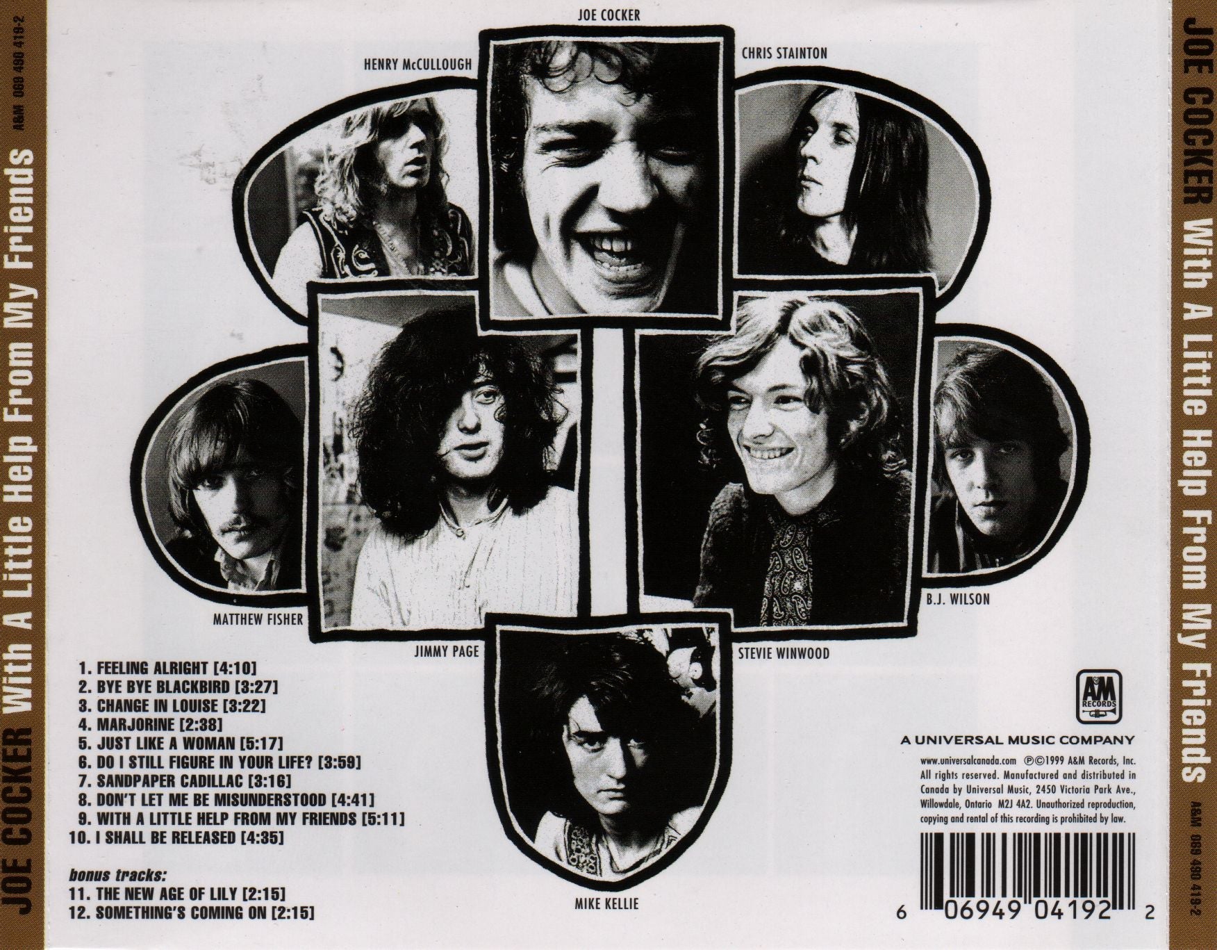 Joe Cocker – With a Little Help from My Friends Music CD