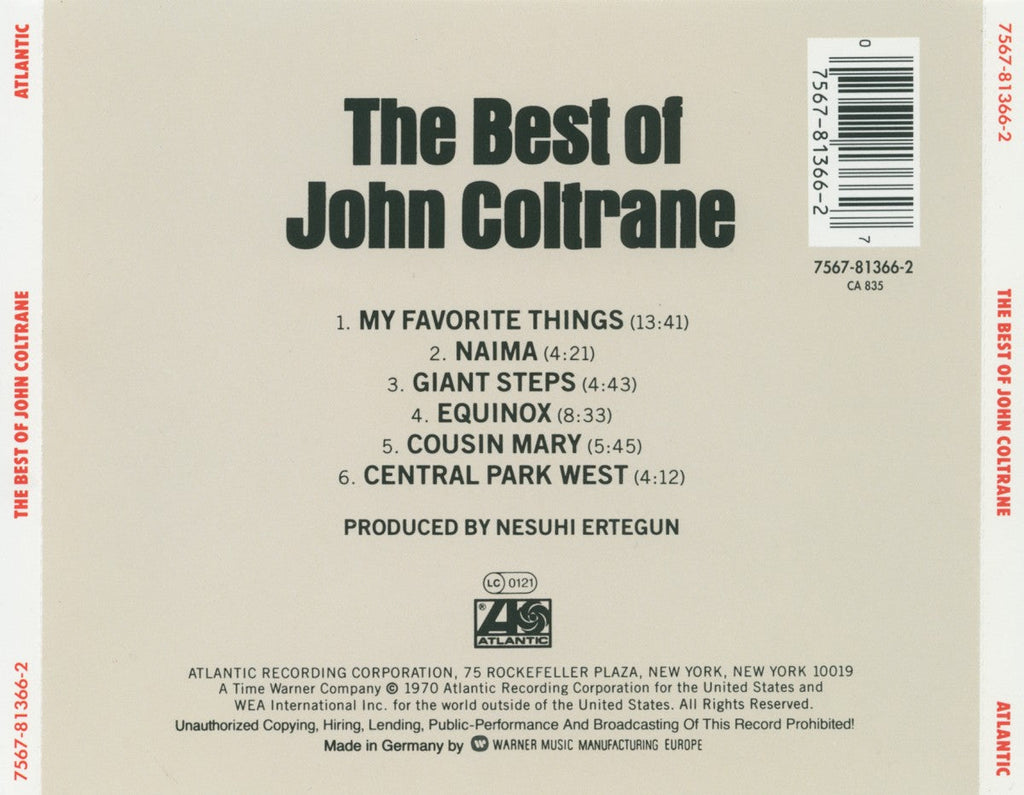 John Coltrane – Best of Music CD