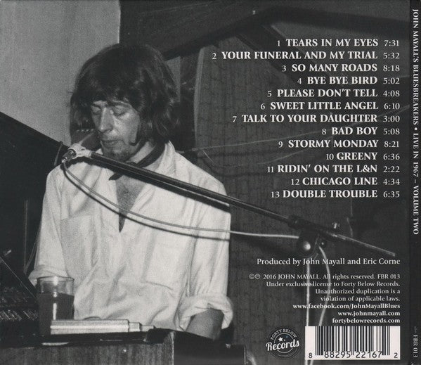 John Mayall / Blues Breakers – Live in 1967- Volume 2 Music CD