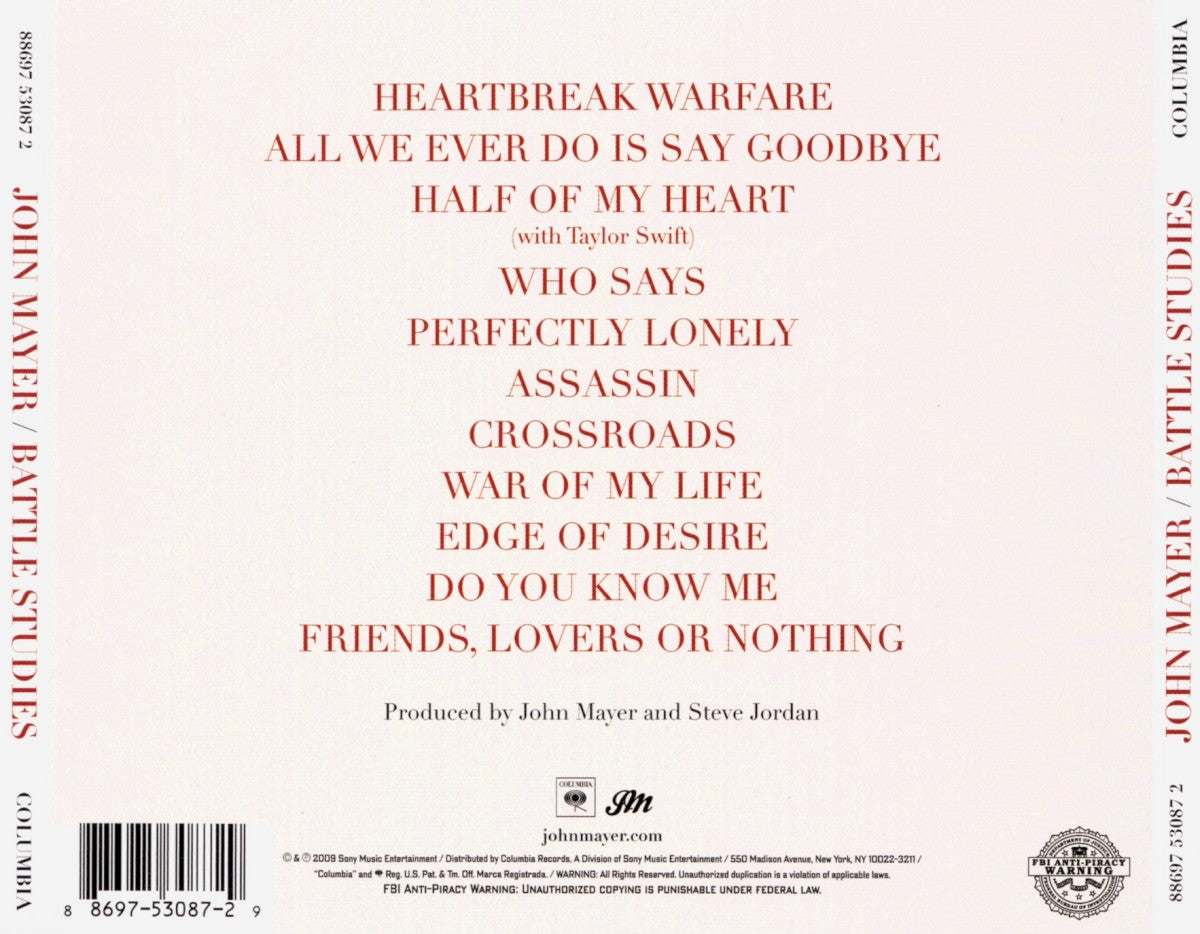 John Mayer – Battle Studies Music CD