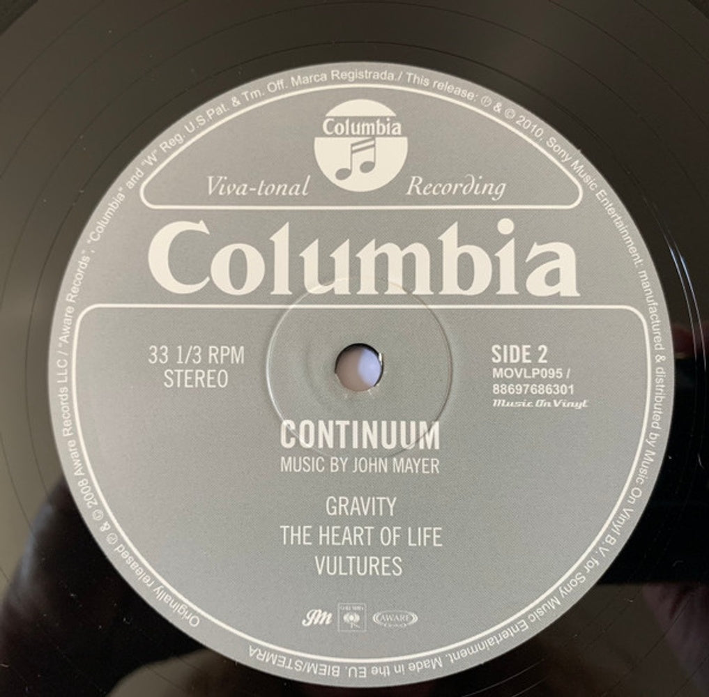 John Mayer – Continuum (180 Gram 2-LP Vinyl) Vinyl Record