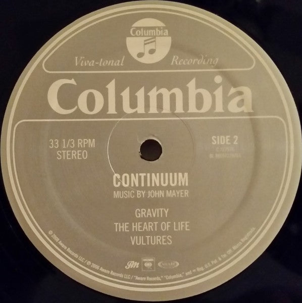 John Mayer – Continuum (2-LP Vinyl) Vinyl Record