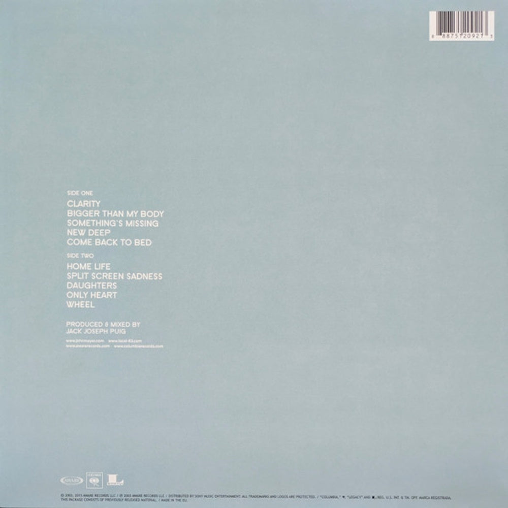 John Mayer – Heavier Things (LP Vinyl) Vinyl Record