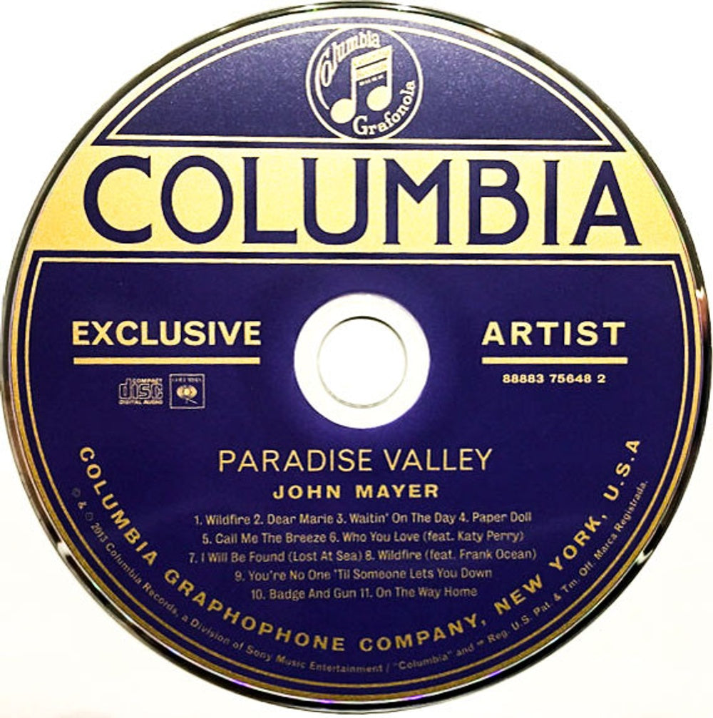 John Mayer – Paradise Valley (LP Vinyl + CD) Vinyl Record
