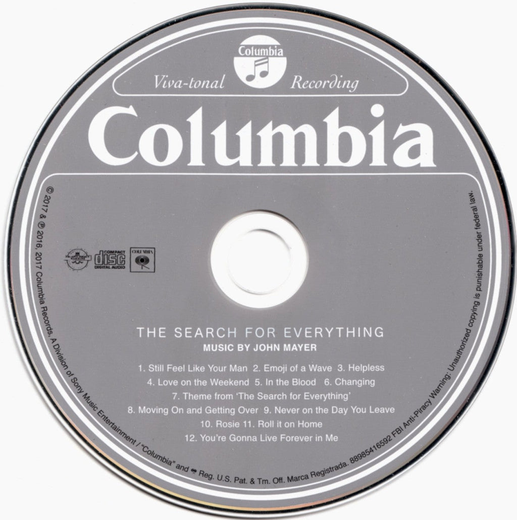 John Mayer – The Search For Everything Music CD