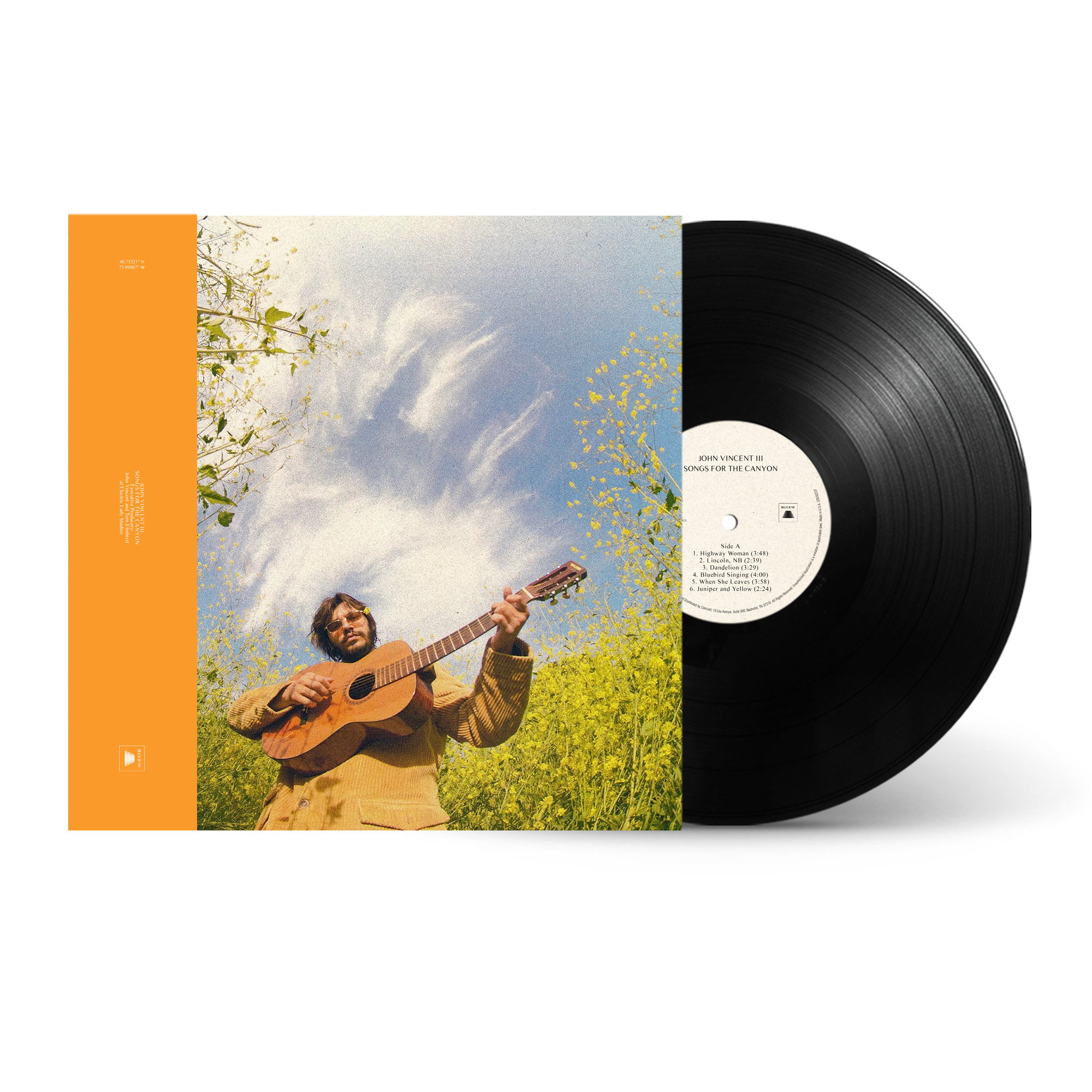 Songs For The Canyon - Black Vinyl Record