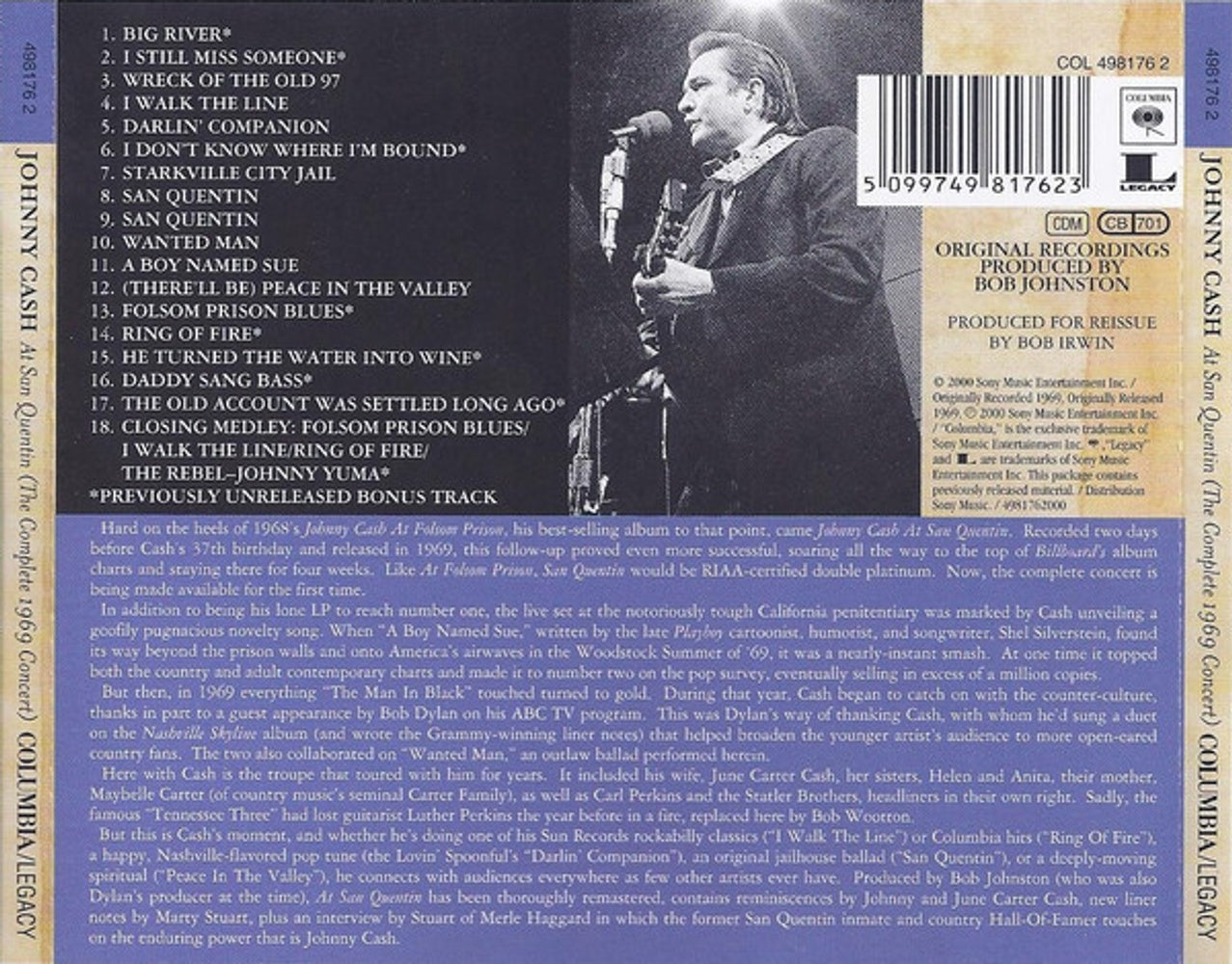 Johnny Cash – Prison Concerts (Import 2-CD) Music CD